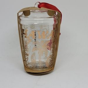 Starbucks 2021 "Been There Series" Hawaii Gold Glass Ornament